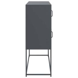 Berkfield Home Sideboard Anthracite 100.5x39x107 cm Cold-rolled Steel in Dark Grey - thumbnail 7