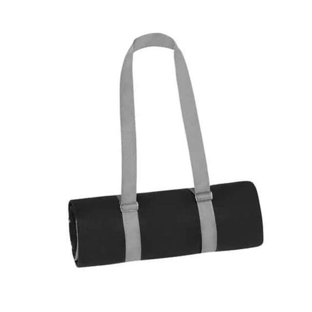 James and Nicholson Plain Picnic Blanket in Black - image 1