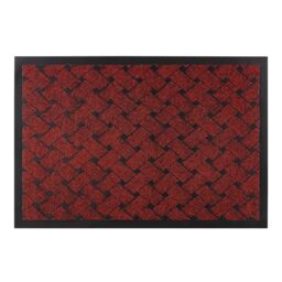 RugsX Antislip Vectra Doormat in Red - Size: 40 cm x 60 cm - thumbnail 1