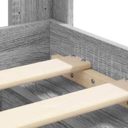 Berkfield Home Bed Frame with Storage & Headboard Grey Sonoma 150 x 200 cm - thumbnail 9