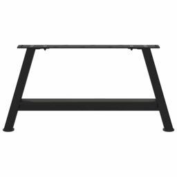 Berkfield Home Coffee Table Legs A-Shaped 2 pcs Black¬†70x(30-31) cm Steel in Black - thumbnail 5