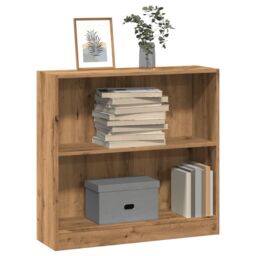 Berkfield Home Bookcase Artisian Oak 80x24x76 cm Engineered Wood in Brown - Size: 80 x 24 x 76 cm - thumbnail 1