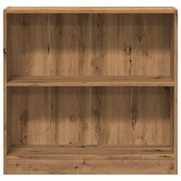 Berkfield Home Bookcase Artisian Oak 80x24x76 cm Engineered Wood in Brown - Size: 80 x 24 x 76 cm - thumbnail 4