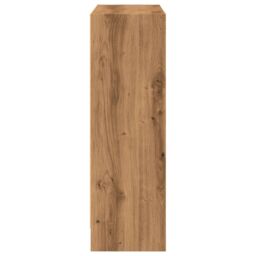 Berkfield Home Bookcase Artisian Oak 80x24x76 cm Engineered Wood in Brown - Size: 80 x 24 x 76 cm - thumbnail 5