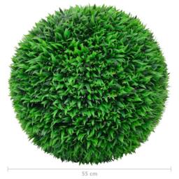 Berkfield Home Artificial Boxwood Balls 2 pcs 55 cm in Green - thumbnail 4