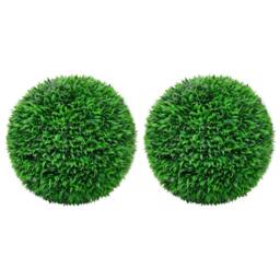 Berkfield Home Artificial Boxwood Balls 2 pcs 55 cm in Green - thumbnail 2