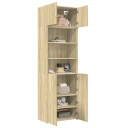 Berkfield Home Storage Cabinet Sonoma Oak 70x42.5x225 cm Engineered Wood in Brown - thumbnail 3