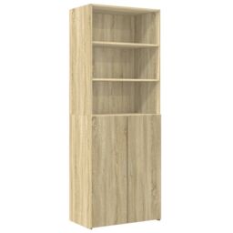Berkfield Home Storage Cabinet Sonoma Oak 70x42.5x225 cm Engineered Wood in Brown - thumbnail 6