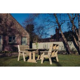 Churnet Valley Garden Furniture Ltd Ergo 6 Seat Dining Set - Min. Assembly Required - Set of Cushions Inc in Brown - thumbnail 1