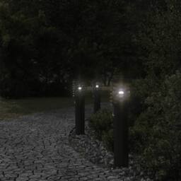 Berkfield Home Outdoor Floor Lamp with Sensor Black 60 cm Stainless Steel - thumbnail 3