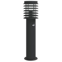 Berkfield Home Outdoor Floor Lamp with Sensor Black 60 cm Stainless Steel - thumbnail 2