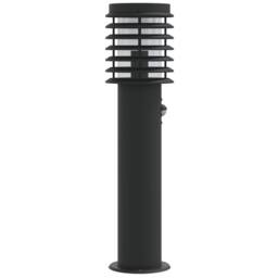 Berkfield Home Outdoor Floor Lamp with Sensor Black 60 cm Stainless Steel - thumbnail 5