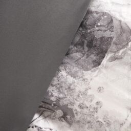 OHS Marble Duvet Cover Set Quilt Bedding Reversible in Grey - Size: King - thumbnail 4