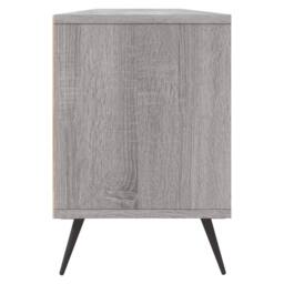 Berkfield Home TV Cabinet Grey Sonoma 150x30x44.5 cm Engineered Wood - thumbnail 7