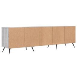 Berkfield Home TV Cabinet Grey Sonoma 150x30x44.5 cm Engineered Wood - thumbnail 8