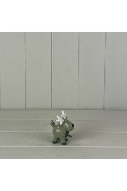 KDMD Light Green/white Ceramic Hanging Reindeer Decoration in Light Green - image 1
