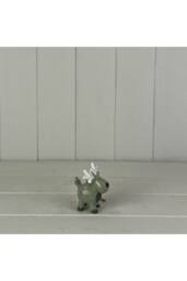 KDMD Light Green/white Ceramic Hanging Reindeer Decoration in Light Green - thumbnail 1