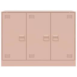Berkfield Home Sideboard Pink 99x39x73 cm Steel - Size: 99 x 39 x 73 cm - thumbnail 6