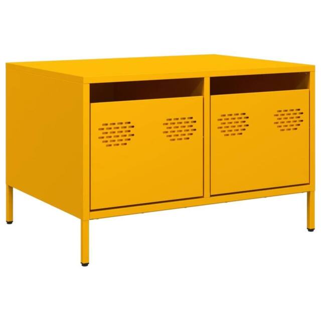 Berkfield Home TV Cabinet Mustard Yellow 68x50x43.5 cm Cold-rolled Steel - image 1