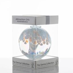 Sienna Glass Attraction Orb Remembrance in White