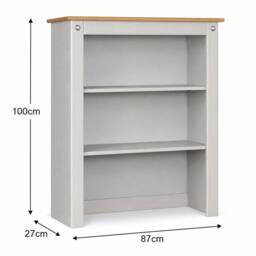 Hinsinc Grey Pine Hutch Top for Sideboard Buffet - Size: 0.6m2 - thumbnail 2