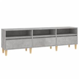 Berkfield Home TV Cabinet Concrete Grey 150x30x44.5 cm Engineered Wood - thumbnail 2