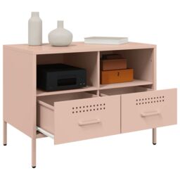 Berkfield Home TV Cabinets 2 pcs Pink 68x39x50.5 cm Steel - thumbnail 5