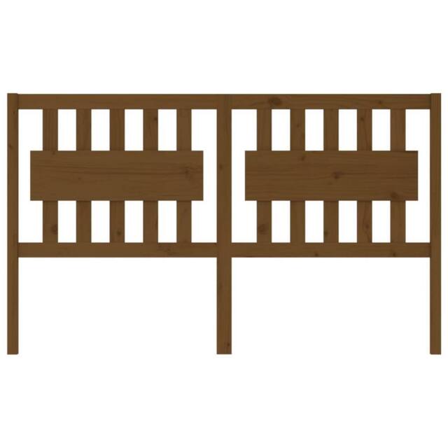 Berkfield Home Beautiful Bed Headboard Honey Brown 155.5x4x100 cm Solid Wood Pine - image 1