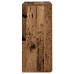 Berkfield Home Sideboard with LED Lights Old Wood 80x35x75 cm Engineered Wood in Brown - Size: 80 x 35 x 75 cm - thumbnail 8