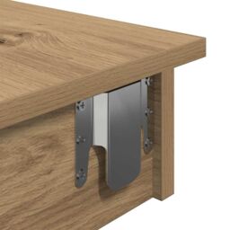 Berkfield Home Wall Bar Table Artisan Oak 102x45x103.5 cm Engineered Wood in Brown - thumbnail 7