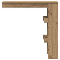 Berkfield Home Wall Bar Table Artisan Oak 102x45x103.5 cm Engineered Wood in Brown - thumbnail 4