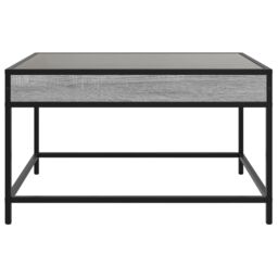 Berkfield Home Coffee Table with Infinity LED Grey Sonoma 70x50x41 cm - Size: 70 x 50 x 41 cm - thumbnail 6