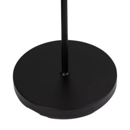 First Choice Lighting Pair of Black Floor Lamp with Opal Globe Shades - thumbnail 6