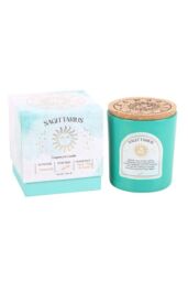 KDMD Sagittarius Ylang Ylang & Amber Gemstone Zodiac Candle in Teal - thumbnail 1