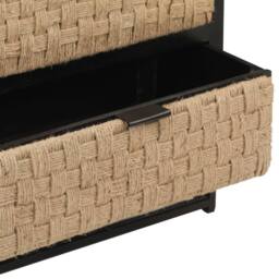 Berkfield Home Durable Bedside Cabinet 40x30x50 cm Solid Mango Wood in Black - Size: 40 x 30 x 50 cm - thumbnail 6