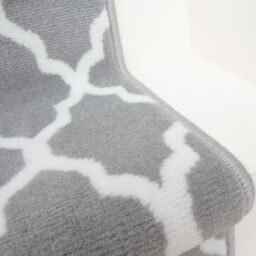 Kukoon Grey Trellis Cut to Measure Stair Carpet Runner Rug 60cm Wide - Size: 60 cm x 240 cm - thumbnail 6