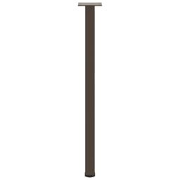 Berkfield Home Coffee Table Legs 4 pcs Natural Steel 72-74 cm Steel in Brown - thumbnail 5