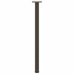 Berkfield Home Coffee Table Legs 4 pcs Natural Steel 72-74 cm Steel in Brown - thumbnail 6