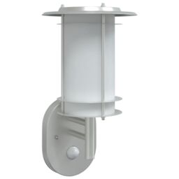 Berkfield Home Outdoor Wall Light with Sensor Silver Stainless Steel - thumbnail 2