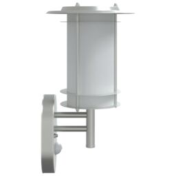 Berkfield Home Outdoor Wall Light with Sensor Silver Stainless Steel - thumbnail 5
