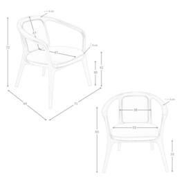 Angel Cerda Dark-Green Leatherette Armchair with Walnut Legs in Dark Green - thumbnail 8