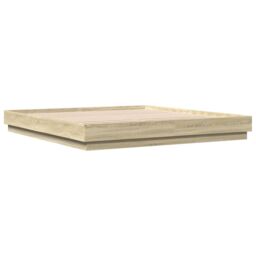 Berkfield Home Bed Frame without Mattress Sonoma Oak 180x200 cm Super King in Brown - thumbnail 6