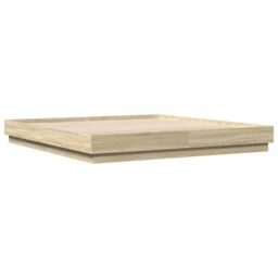 Berkfield Home Bed Frame without Mattress Sonoma Oak 180x200 cm Super King in Brown - thumbnail 3