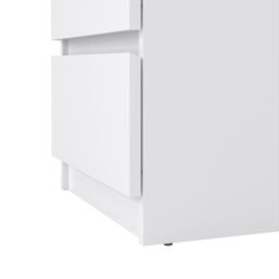 Furniture To Go Naia Bedside 3 Drawers in White - thumbnail 7