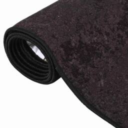 Berkfield Home Rug Washable 120x180 cm Anthracite Anti Slip in Black - Size: 100 cm diameter - thumbnail 3