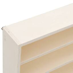 Berkfield Home Wall Display Cabinet with 6 Shelves 80x8.5x55 cm in Light Beige - thumbnail 7