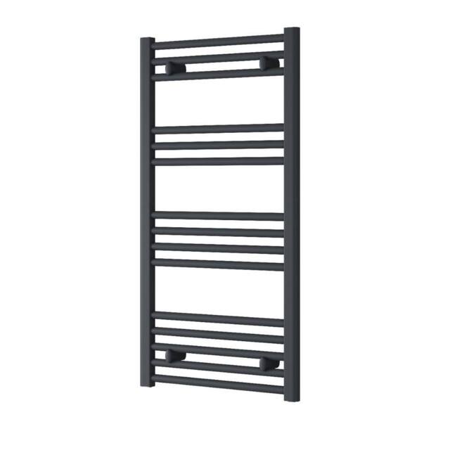 Bathroom Kingdom Capo Electric Anthracite Straight Heated Towel Rail 1000x500 in Grey - image 1