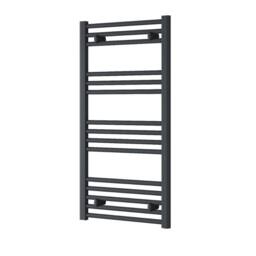 Bathroom Kingdom Capo Electric Anthracite Straight Heated Towel Rail 1000x500 in Grey