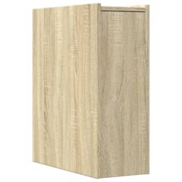 Berkfield Home Narrow Bathroom Cupboard with Wheels Sonoma Oak Engineered Wood in Brown - thumbnail 6