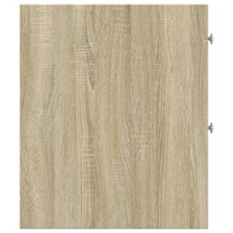 Berkfield Home Narrow Bathroom Cupboard with Wheels Sonoma Oak Engineered Wood in Brown - thumbnail 5
